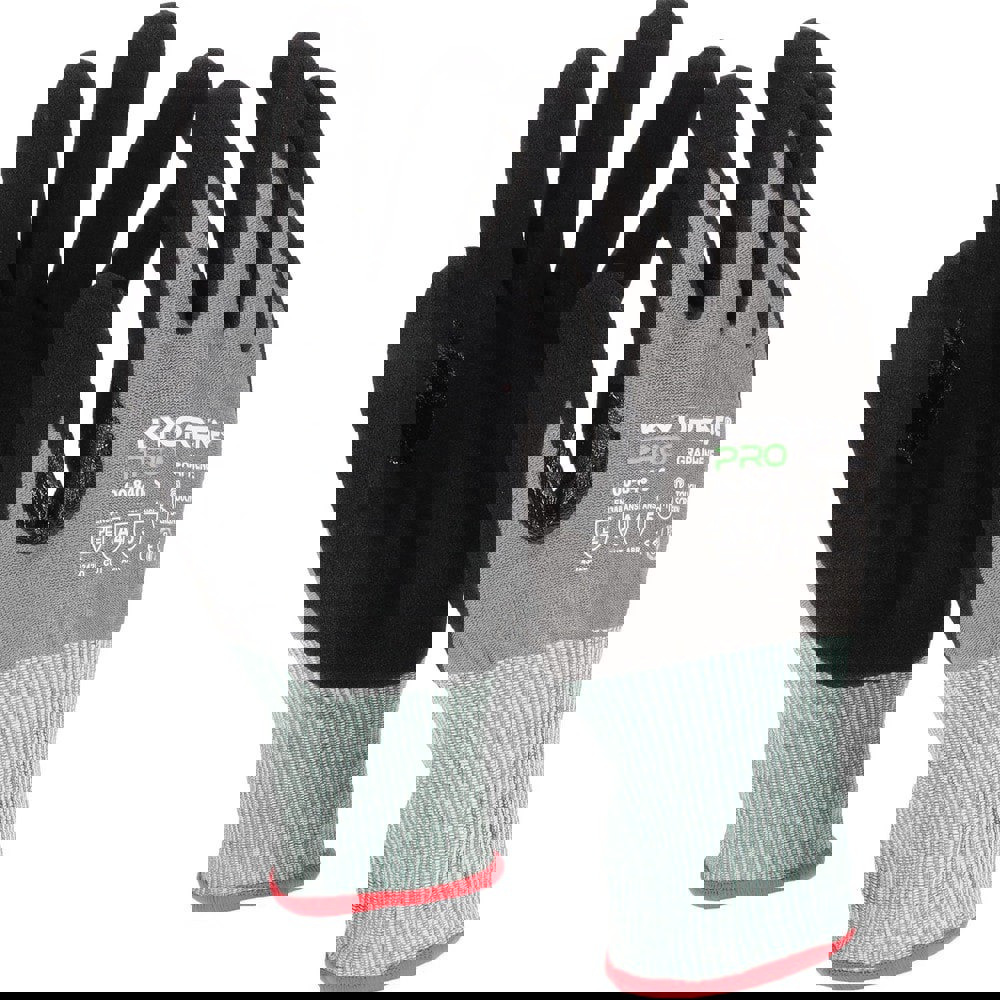 Cut-Resistant Gloves: Size S, ANSI Cut A4, Nitrile, Micro Foam